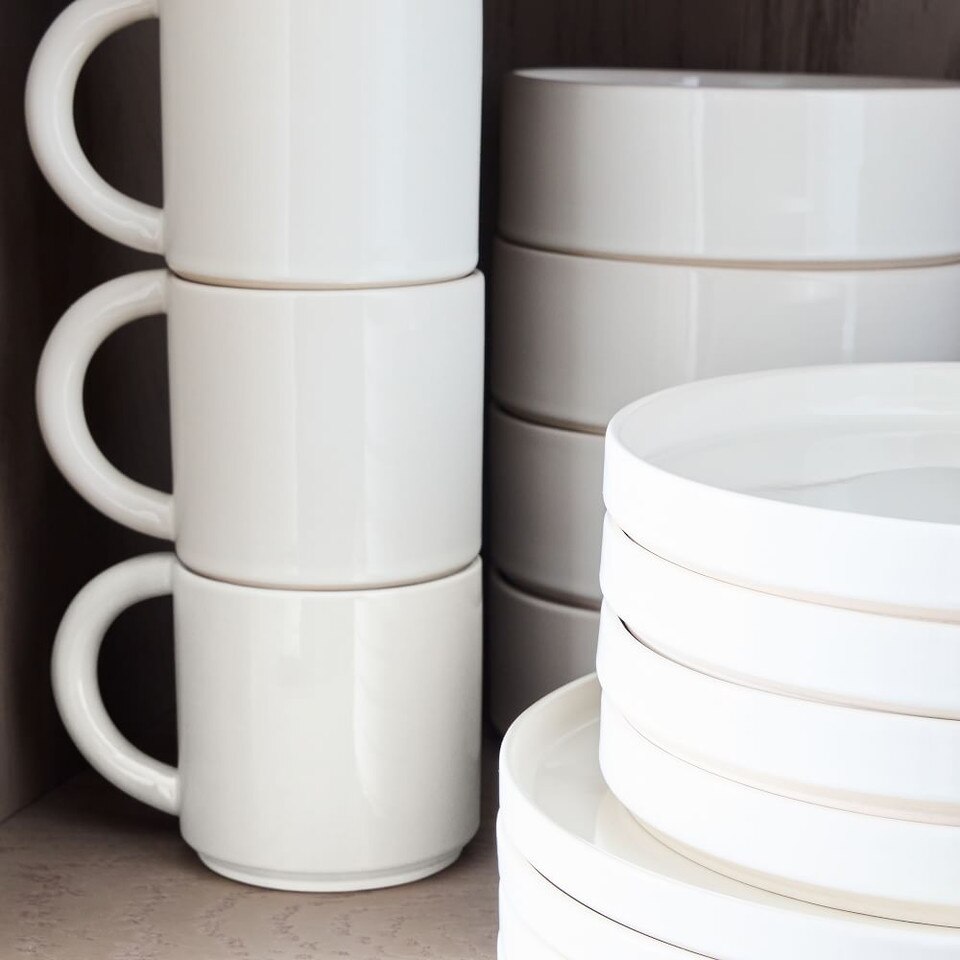 StraightSided Stoneware Dinner Plates West Elm Australia